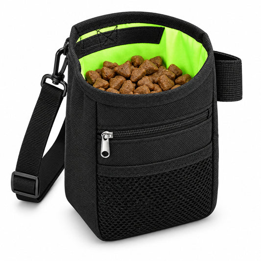 Pochette de dressage DoglyHome noire sur fond blanc