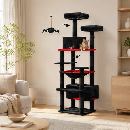 Arbre à chat XXL DoglyHome dans un intérieur beige