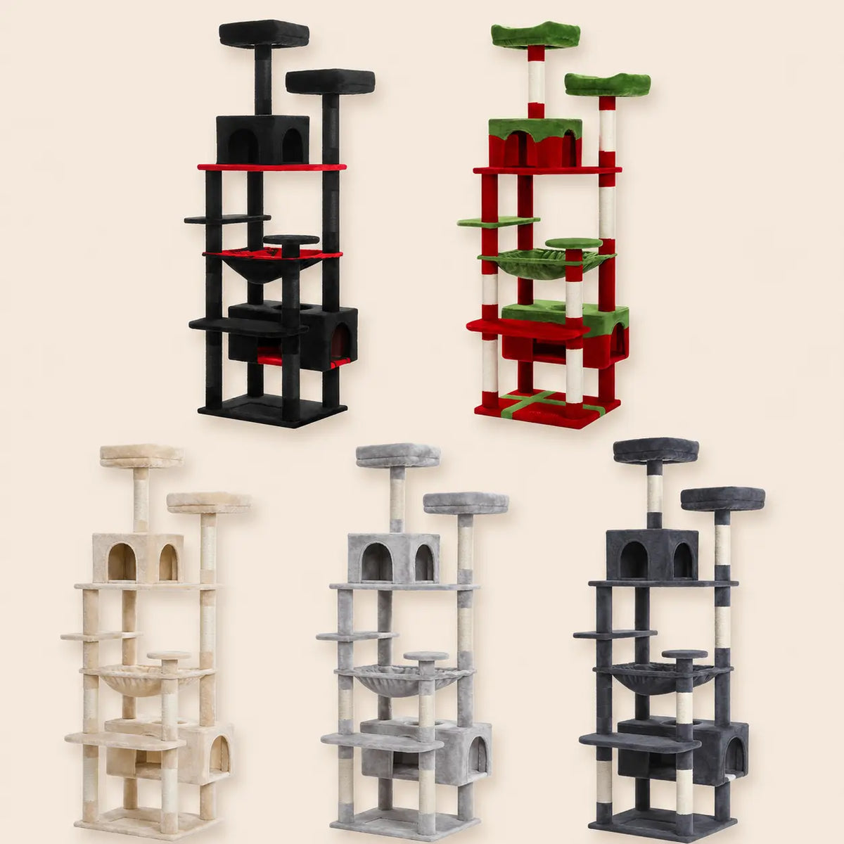 Arbre à chat XXL DoglyHome disponible en cinq coloris