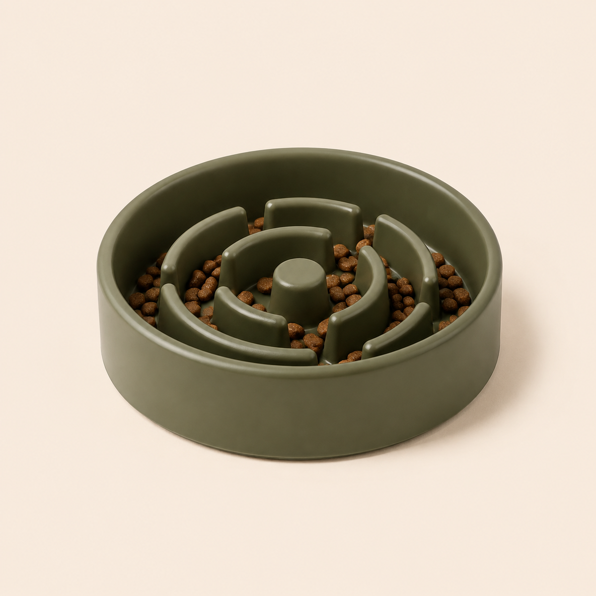 Bol Anti Glouton DoglyHome sur fond beige premium