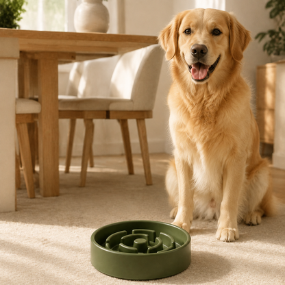 Bol Anti Glouton DoglyHome en situation premium