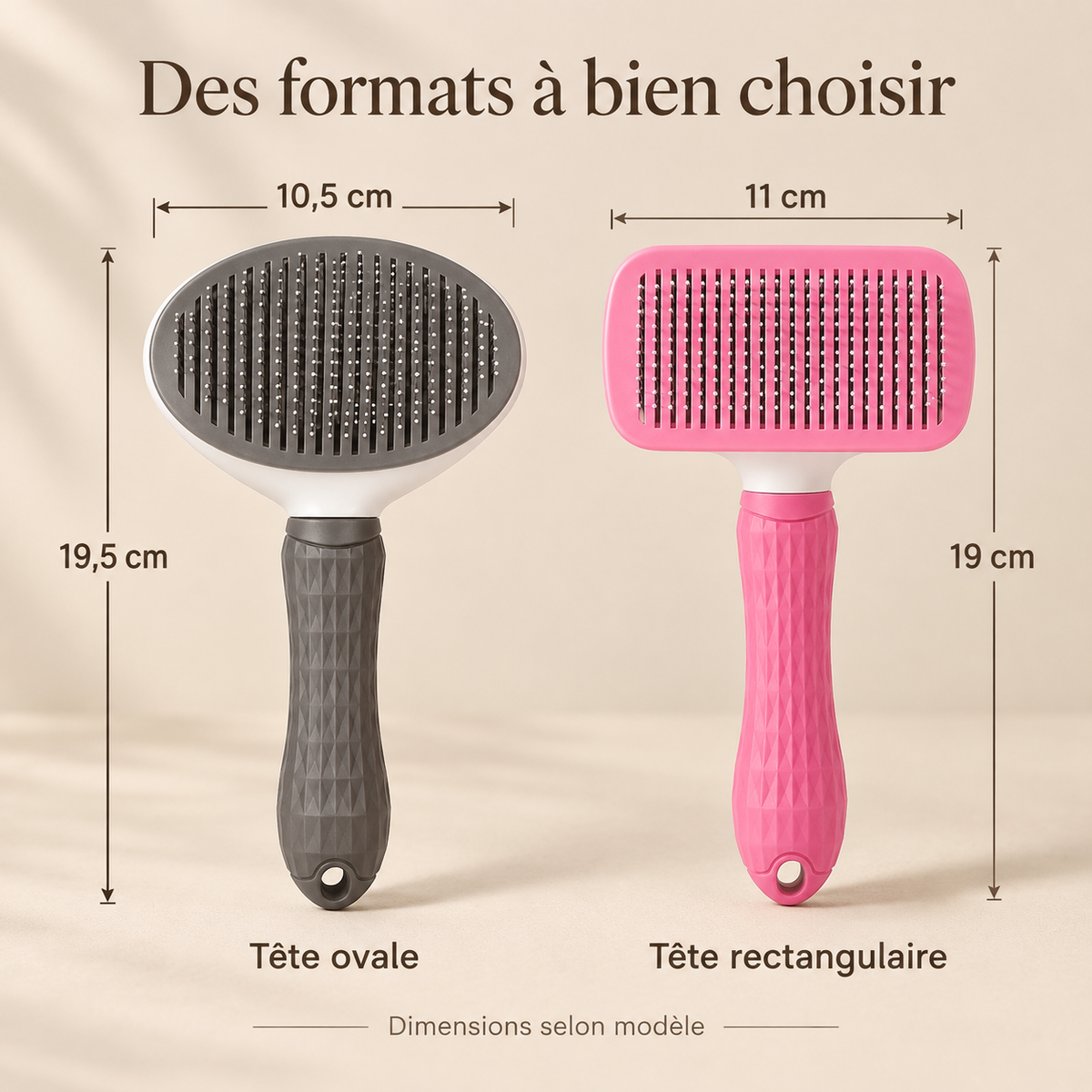 Détails de la brosse autonettoyante DoglyHome
