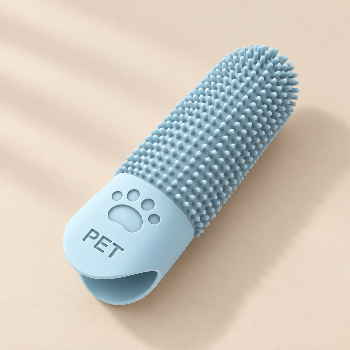 Détail silicone de la brosse à dents doigt DoglyHome