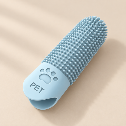 Détail silicone de la brosse à dents doigt DoglyHome