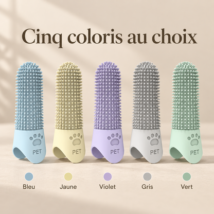 Coloris de la brosse à dents doigt silicone DoglyHome