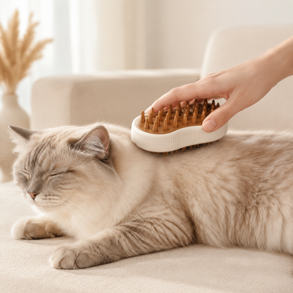 Utilisation de Brosse de Massage Patte Douce DoglyHome