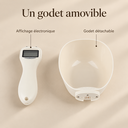 Godet amovible et poignée électronique de la cuillère DoglyHome