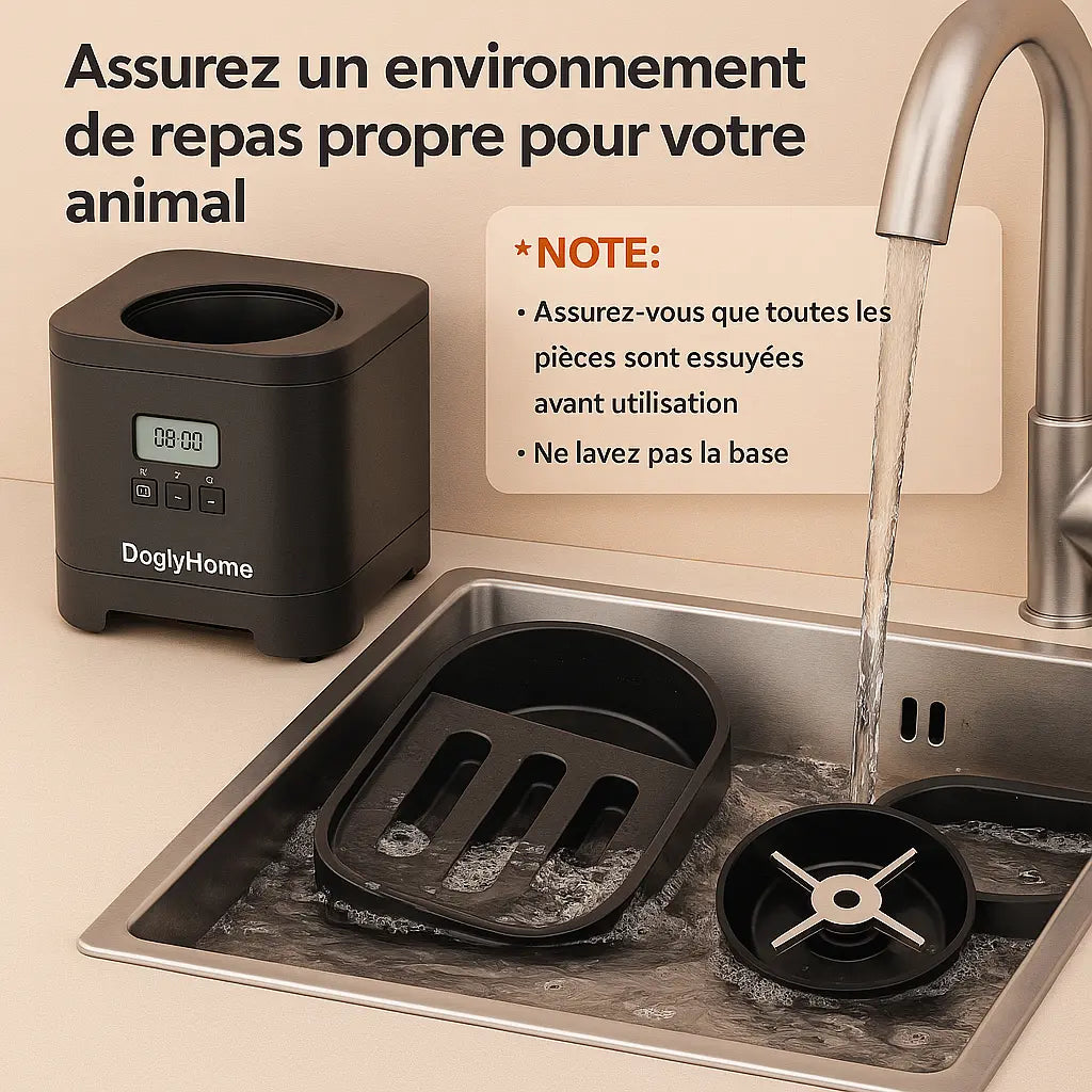 Nettoyage du distributeur automatique DoglyHome
