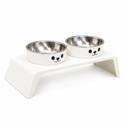 Gamelle surélevée double inox pour chien et chat DoglyHome