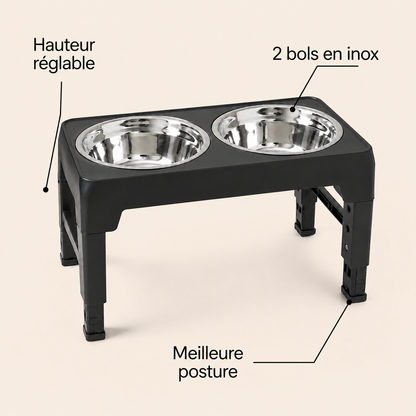 Avantages de Gamelle Surélevée Réglable DoglyHome en français
