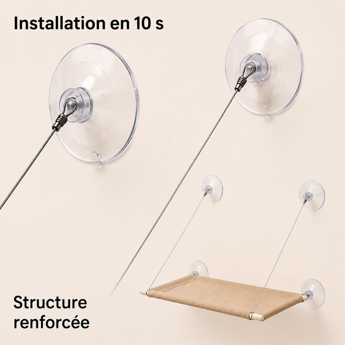 Détails du Hamac de Fenêtre DoglyHome