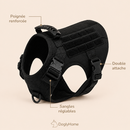 Harnais tactique anti-traction pour chien | DoglyHome – photo 3