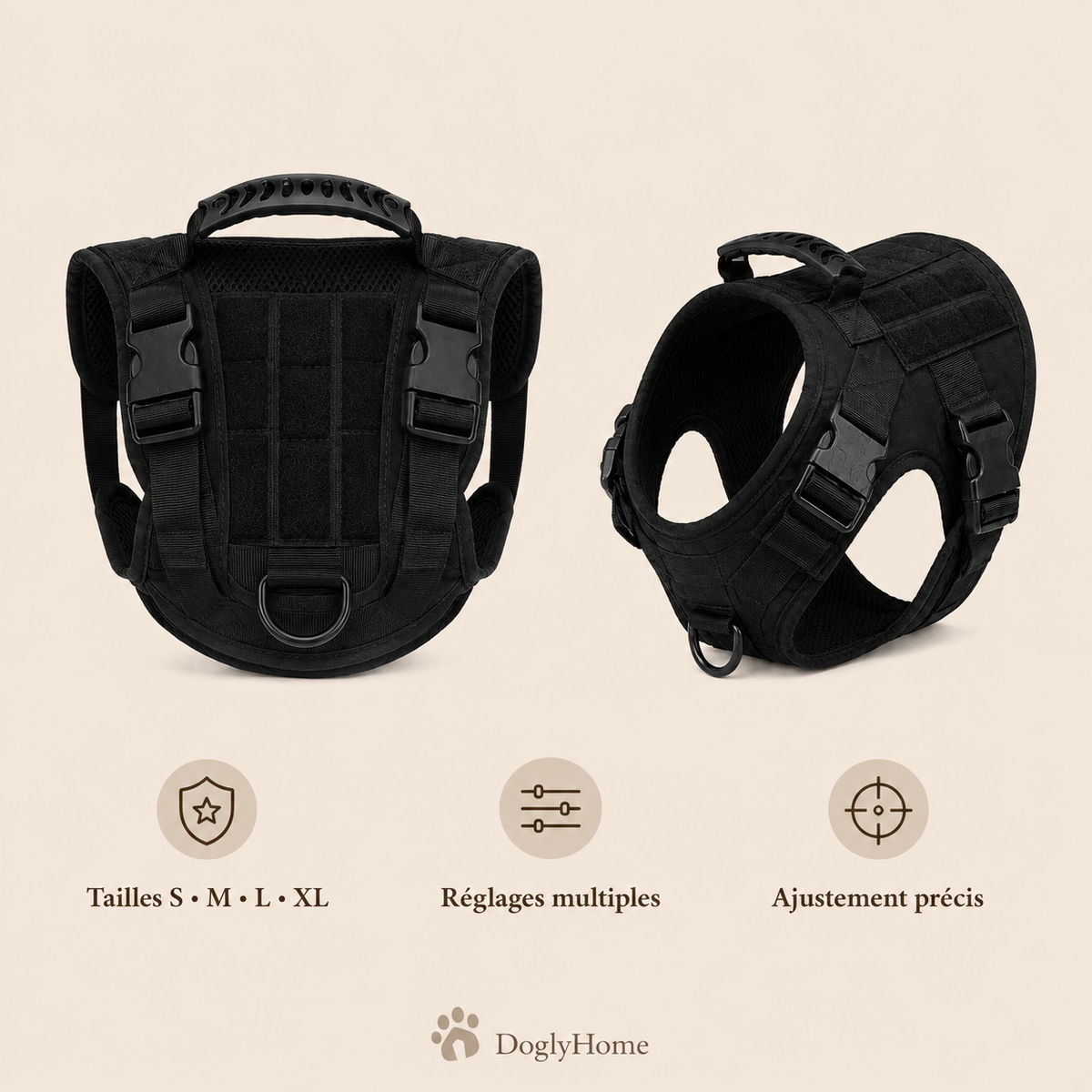 Harnais tactique anti-traction pour chien | DoglyHome – photo 5
