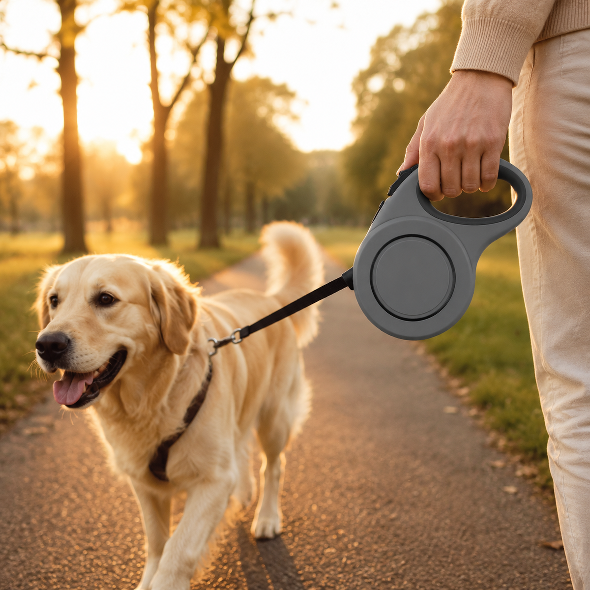 Promenade premium avec la Laisse Enrouleuse DoglyHome