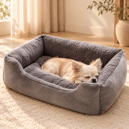 Chien ou chat en sieste dans panier douillet DoglyHome
