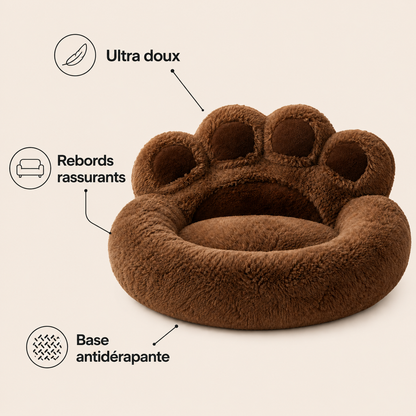 Avantages de Panier Fluffy Patte Géante DoglyHome en français