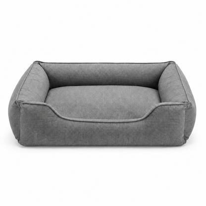 Panier Relax Premium gris DoglyHome sur fond blanc