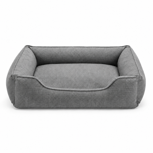 Panier Relax Premium gris DoglyHome sur fond blanc