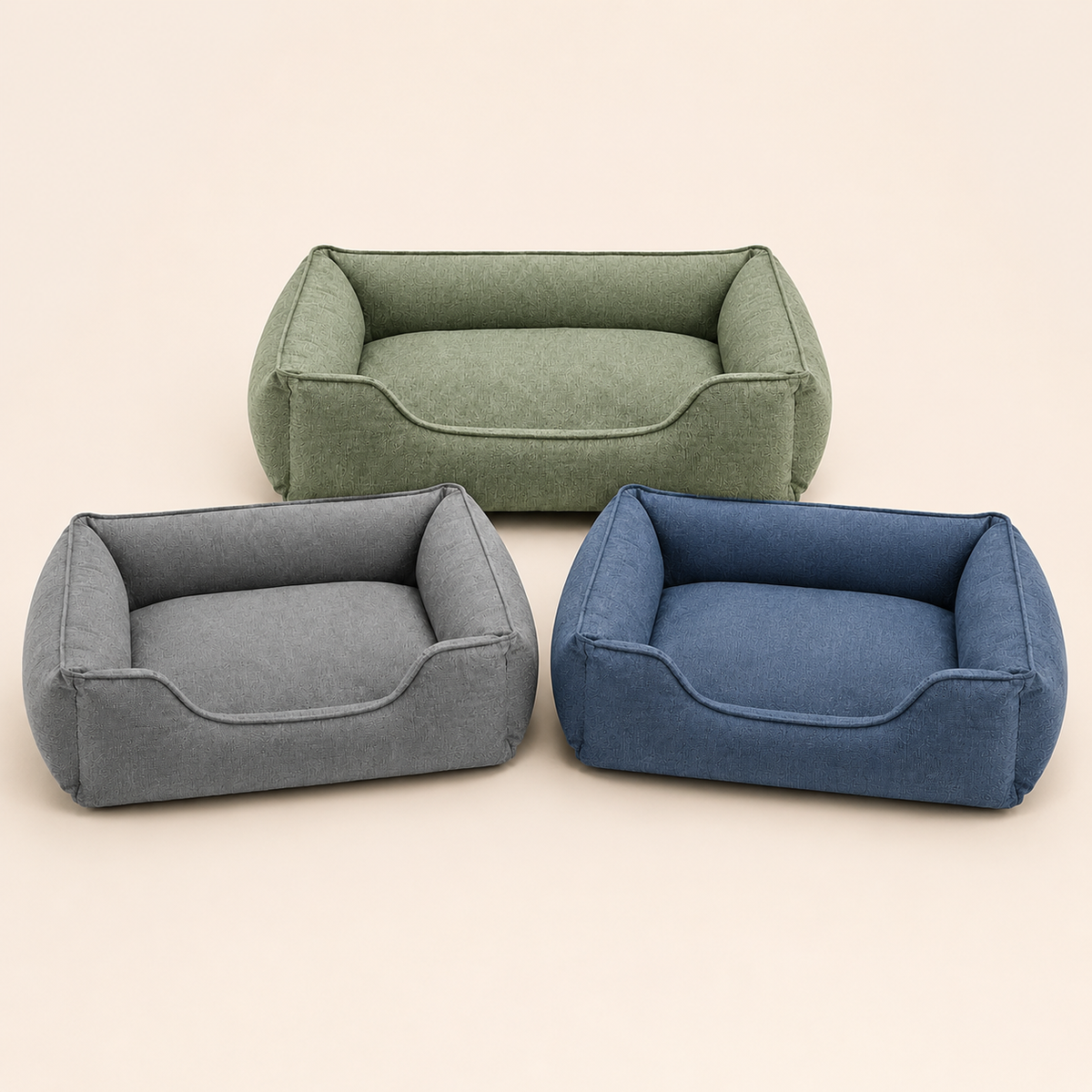 Coloris de Panier Relax Premium pour Chien sur fond beige